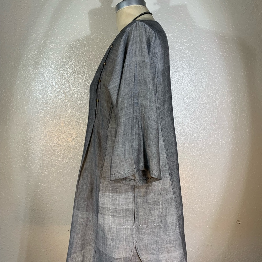 Injiri Finger Pocket Side Button Tunic Size 38 (M) NWOT - Picture 10 of 16